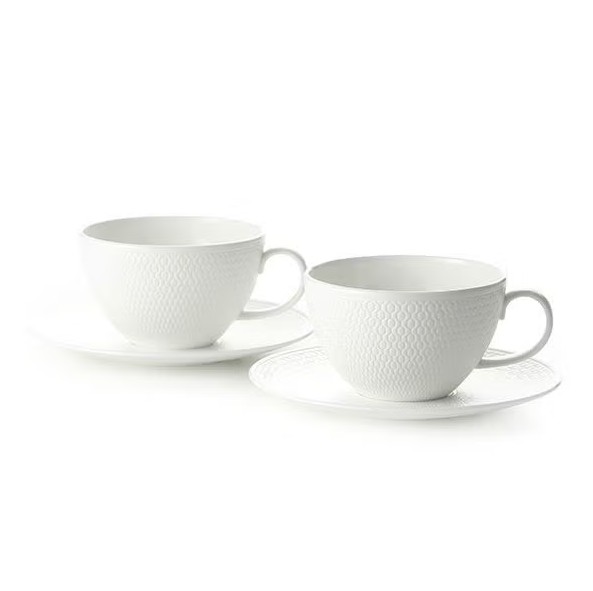 ウェッジウッド（Wedgwood）  ジオ ティーカップ＆ソーサー 340ml ペア